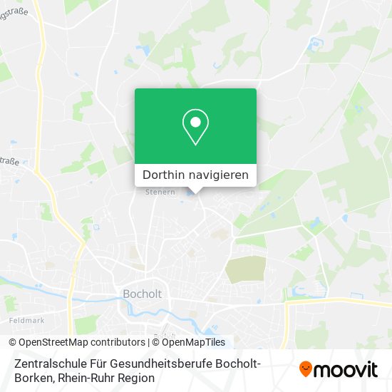 Zentralschule Für Gesundheitsberufe Bocholt-Borken Karte