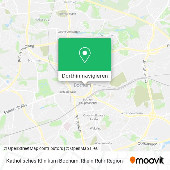 Katholisches Klinikum Bochum Karte