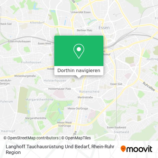 Langhoff Tauchausrüstung Und Bedarf Karte