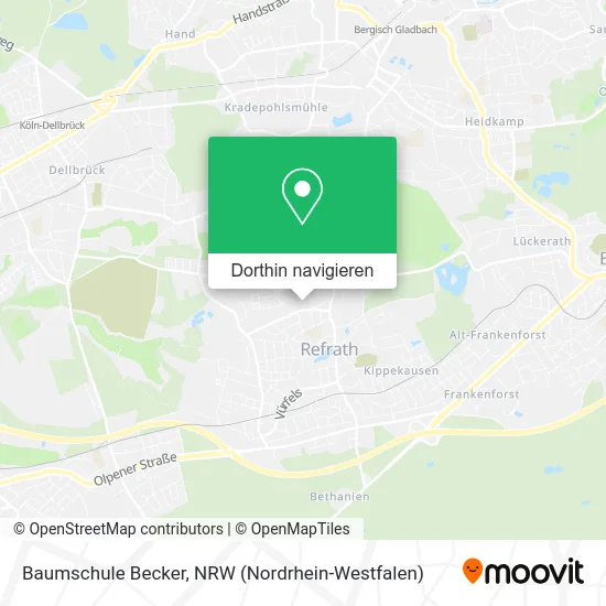 Baumschule Becker Karte