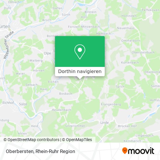 Oberbersten Karte