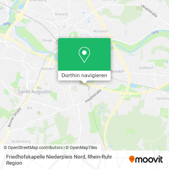 Friedhofskapelle Niederpleis Nord Karte
