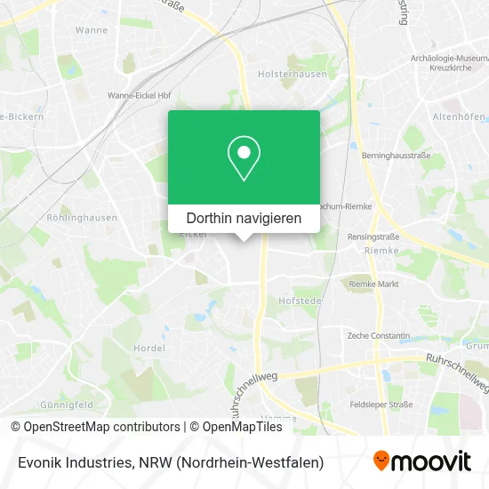 Evonik Industries Karte