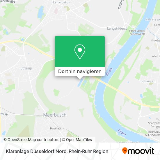 Kläranlage Düsseldorf Nord Karte