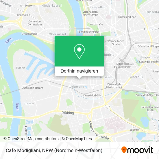 Cafe Modigliani Karte