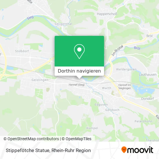 Stippefötche Statue Karte