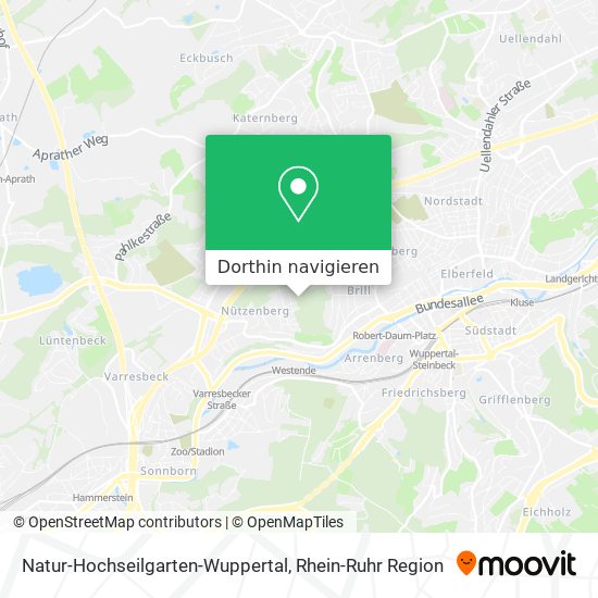 Natur-Hochseilgarten-Wuppertal Karte