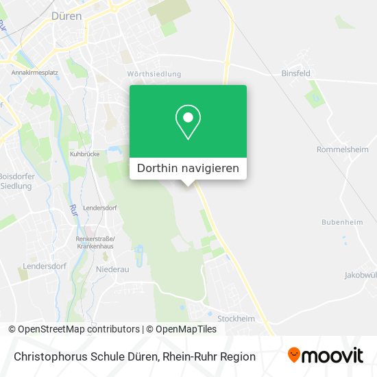 Christophorus Schule Düren Karte