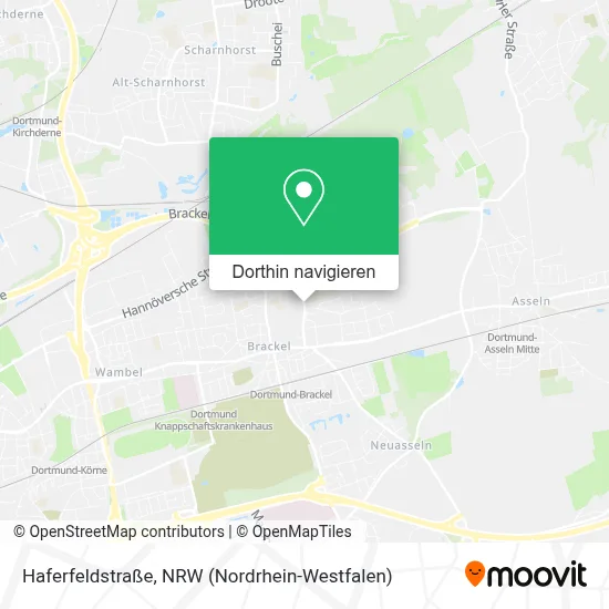 Haferfeldstraße Karte