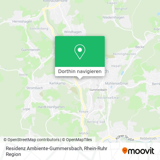 Residenz Ambiente-Gummersbach Karte