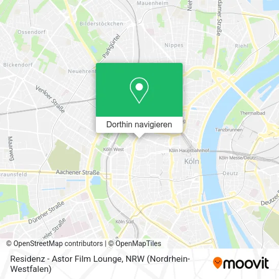 Residenz - Astor Film Lounge Karte