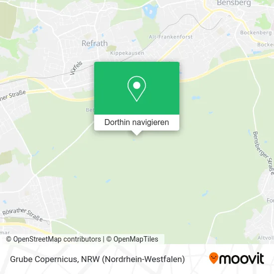 Grube Copernicus Karte