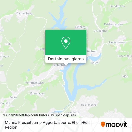 Marina Freizeitcamp Aggertalsperre Karte