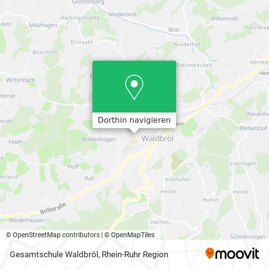 Gesamtschule Waldbröl Karte