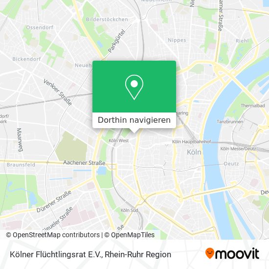 Kölner Flüchtlingsrat E.V. Karte