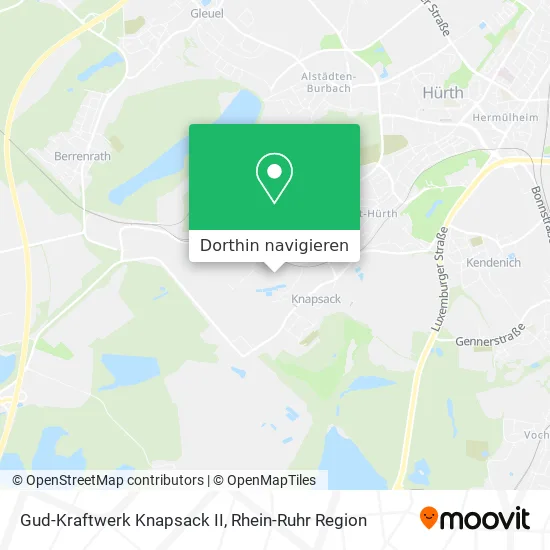 Gud-Kraftwerk Knapsack II Karte