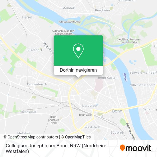 Collegium Josephinum Bonn Karte