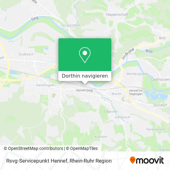 Rsvg-Servicepunkt Hennef Karte