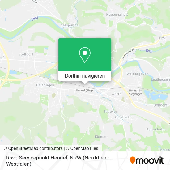 Rsvg-Servicepunkt Hennef Karte