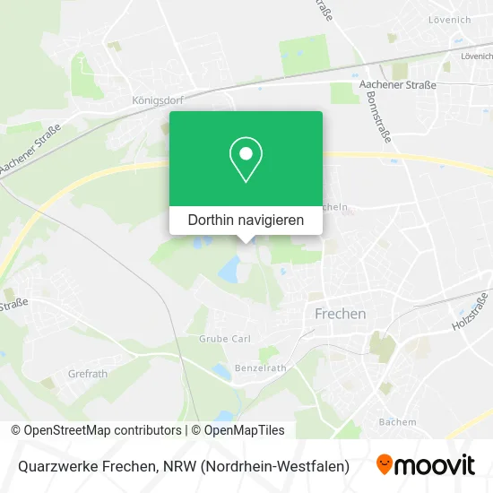 Quarzwerke Frechen Karte