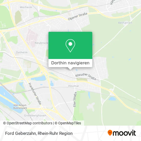 Ford Geberzahn Karte