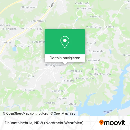 Dhünntalschule Karte