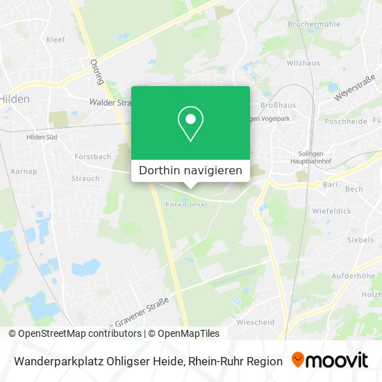 Wanderparkplatz Ohligser Heide Karte