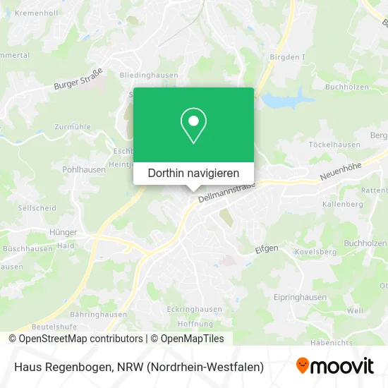 Haus Regenbogen Karte