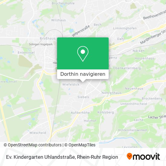 Ev. Kindergarten Uhlandstraße Karte
