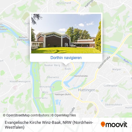 Evangelische Kirche Winz-Baak Karte