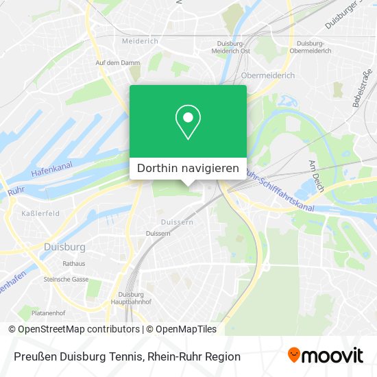 Preußen Duisburg Tennis Karte