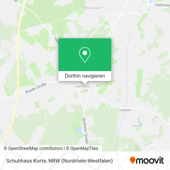 Schuhhaus Korte Karte