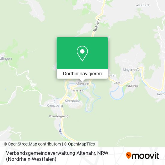 Verbandsgemeindeverwaltung Altenahr Karte
