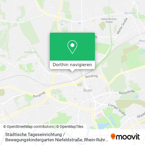 Städtische Tageseinrichtung / Bewegungskindergarten Niefeldstraße Karte