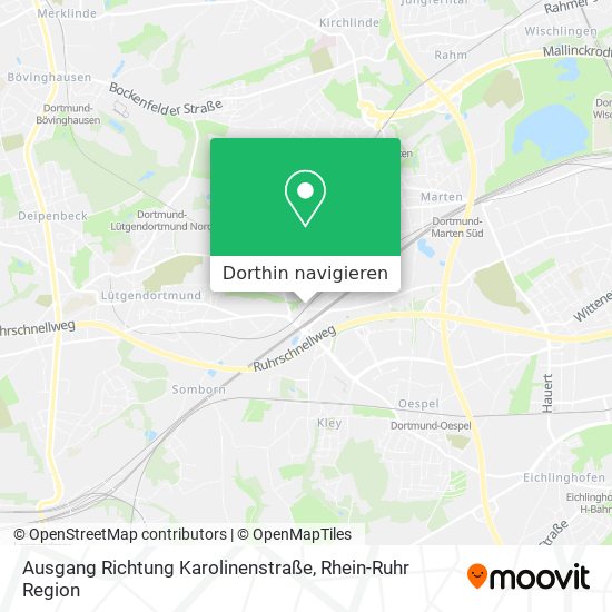 Ausgang Richtung Karolinenstraße Karte