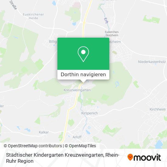 Städtischer Kindergarten Kreuzweingarten Karte