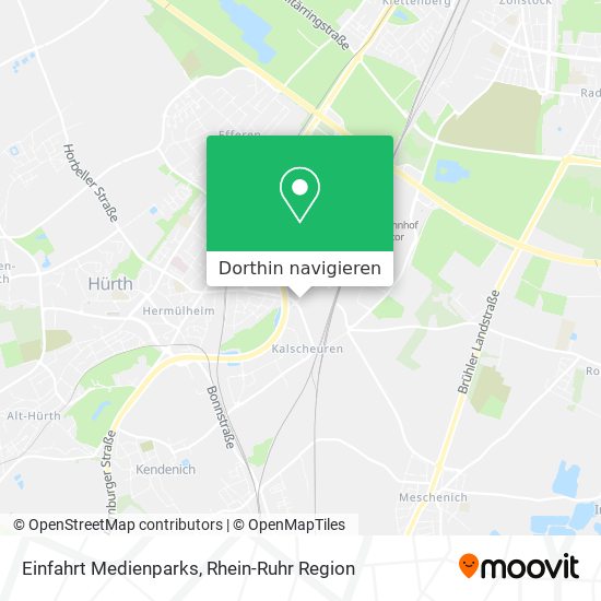 Einfahrt Medienparks Karte