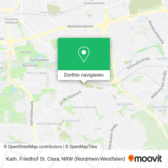 Kath. Friedhof St. Clara Karte