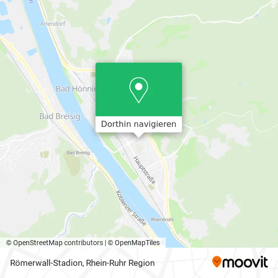 Römerwall-Stadion Karte