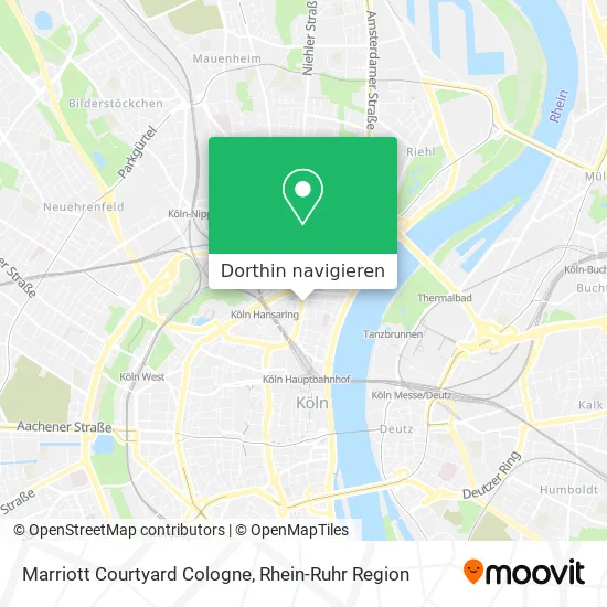 Marriott Courtyard Cologne Karte