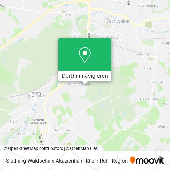 Siedlung Waldschule Akazienhain Karte