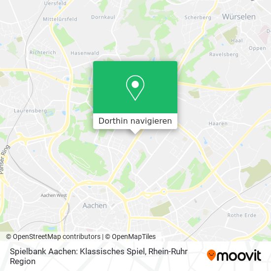 Spielbank Aachen: Klassisches Spiel Karte