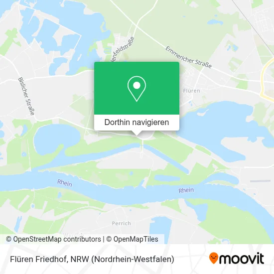 Flüren Friedhof Karte