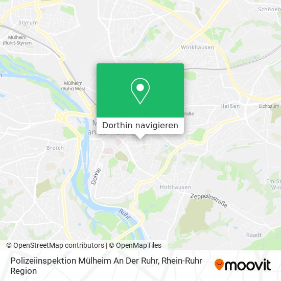 Polizeiinspektion Mülheim An Der Ruhr Karte