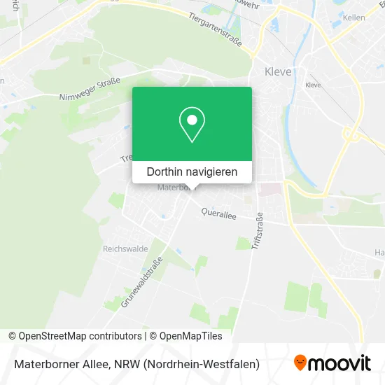 Materborner Allee Karte