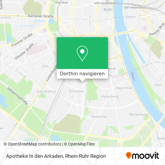 Apotheke In den Arkaden Karte