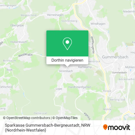 Sparkasse Gummersbach-Bergneustadt Karte