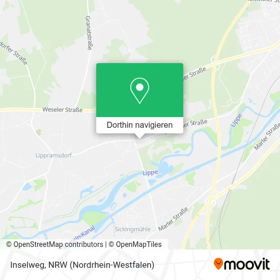Inselweg Karte