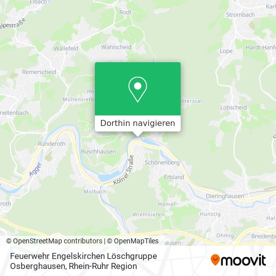 Feuerwehr Engelskirchen Löschgruppe Osberghausen Karte