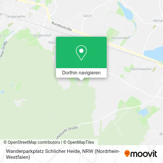 Wanderparkplatz Schlicher Heide Karte